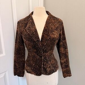 Y2K‎ NO BOUNDARIES LEOPARD PRINT BLAZER JACKET